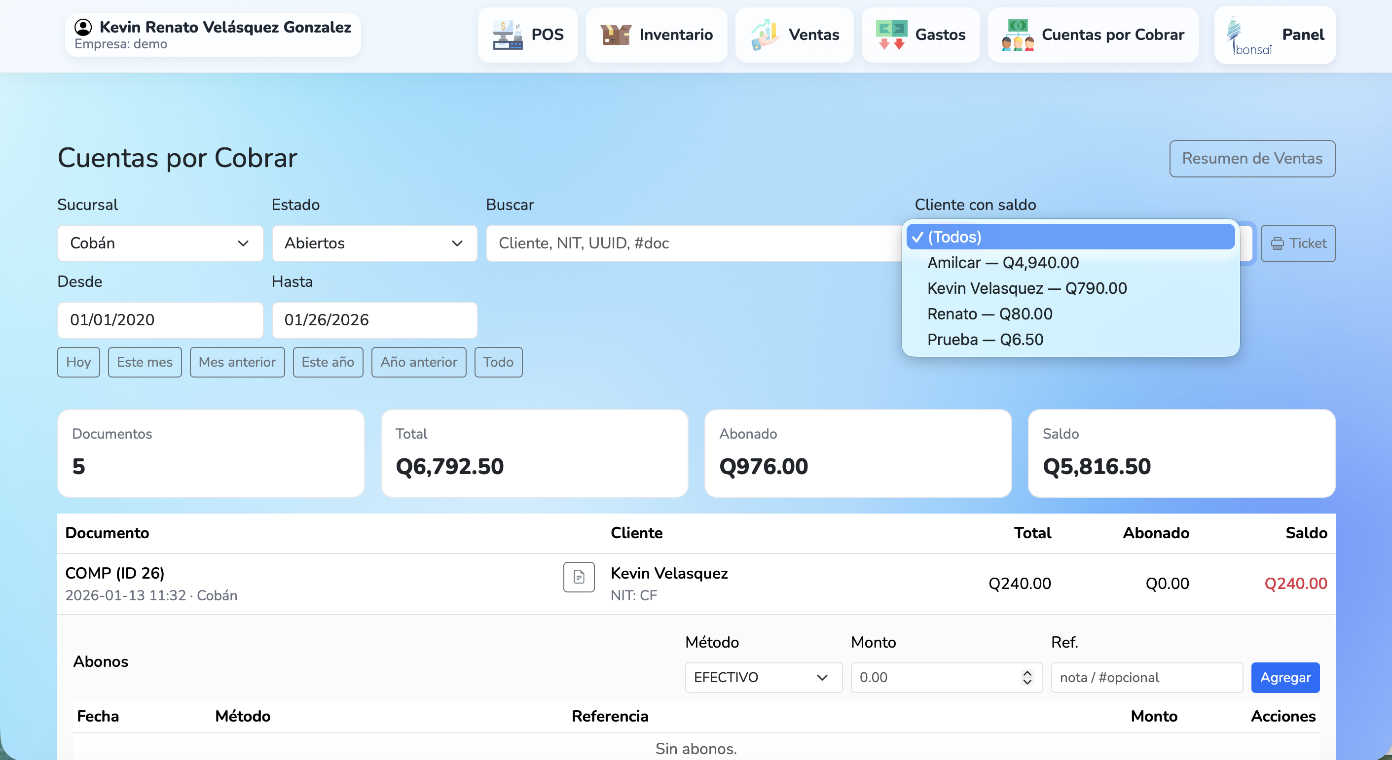 Captura de bonsai Web